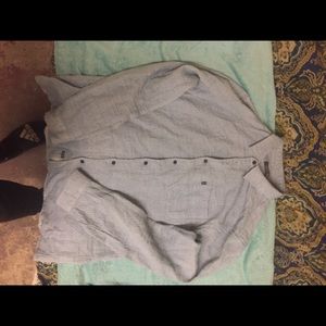 Wolfman button up shirt henley sz xL